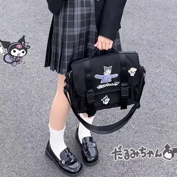 Sanrio חמוד תלמיד קיבולת גדולה JK נייד Crossbody Cinnamoroll תרמיל תיק אחיד