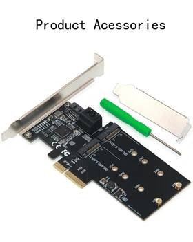 SATA Raid Controller SATA Raid M. 2 PCI Express כרטיס Raid 2Port SATA3.0 6Gbps + 2Port M2 NGFF SSD B מפתח תמיכה RAID0 RAID1 AHCI