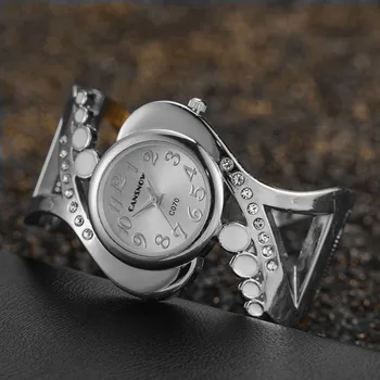Sdotter נשים יוקרה שעון יד קוורץ צמיד יהלומים מלאכותיים מותג העליון פלדה אל חלד רצועת שעון אופנה שעון נשים מתנה rel