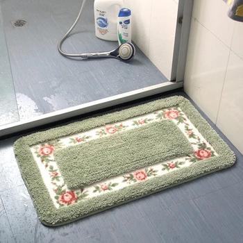 Slip שאינם אמבטיה מחצלות השטיח שטיחים פסטורלי בסגנון שטיחון אמבטיה מטבח, שטיחים רכים חדר מקלחת שירותים שטיח הרצפה עיצוב הבית