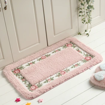 Slip שאינם אמבטיה מחצלות השטיח שטיחים פסטורלי בסגנון שטיחון אמבטיה מטבח, שטיחים רכים חדר מקלחת שירותים שטיח הרצפה עיצוב הבית