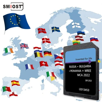 SMIOST עבור פורד MCA 2022 הגרסה החדשה ביותר ניווט כרטיס SD פורד מונדיאו Kuga פוקוס המכונית עדכון מזרח אירופה RU ב. ג. רו מפות i2013453