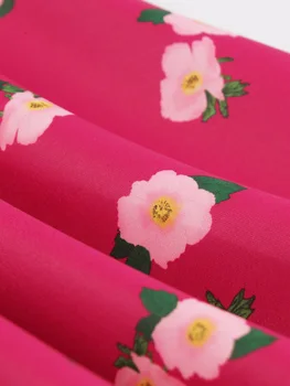 Tonval מחשוף מתוק עלה אדום פרחים וינטאג', שמלות ערב נשים 2023 חדש קו-בנות יום ההולדת שמלות קיץ מכירה