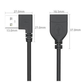 U75A USB2.0 כבל מאריך זכר ונקבה טעינת USB כבל נתונים קו כבל USb