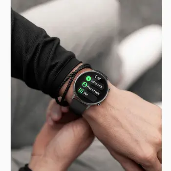 Uhoofit S33 חיוג שיחה שעון חכם מוסיקה ספורט Smartwatch עמיד למים ניטור קצב לב גברים, נשים, שעון עבור אנדרואיד IOS
