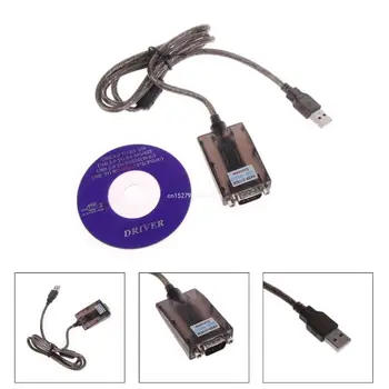 USB2.0 RS232 DB9 תקשורת טורית המכשיר ממיר כבל מתאם PL2303 כפול Dropship