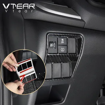 Vtear את פנסי המכונית כפתור הכיסוי לקצץ שמאל מרכז שליטה דפוס משולבת מסגרת רצועת חלקים עבור הונדה CR-V CRV 2017-2021