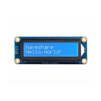 Waveshare LCD1602 I2C מסך LCD AiP31068 32 תווים מסך LCD תואם עם 3.3 V/5V עבור פטל/פאי פיקו/טסון ננו