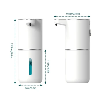 אוטומטי השיש משאבת סבון ללא מגע אינפרא אדום חיישן סבון נוזלי מכונת נטענת IPX5 עמיד למים עבור חדר המטבח.