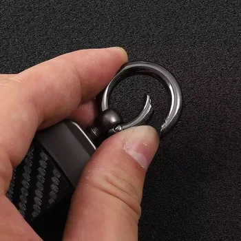 אופנה חדשה אופנוע סיבי פחמן עור חבל Keychain מפתח טבעת קוואסאקי zx-6r ZX-6R zx6r ZX6R אביזרים