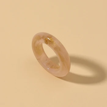 אופנה נשים גברים קוריאה ססגוניות אקריליק טבעת הקסם סיבוב האצבע טבעות תכשיטים באיכות גבוהה הסיטוניים
