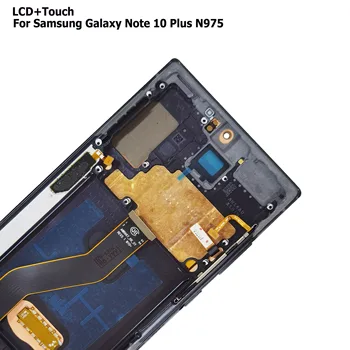 איכות גבוהה Lcd עבור סמסונג גלקסי 10 פלוס N975 תצוגה מסך מגע דיגיטלית הרכבה החלפה עם מסגרת