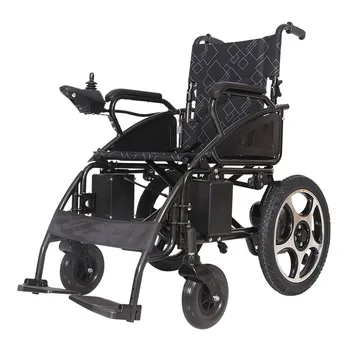 איכות טובה עצמית מיוצר כיסא-גלגלים חשמלי דגם 802 אגס אפור כהה ספריי סוללת ליתיום 12A