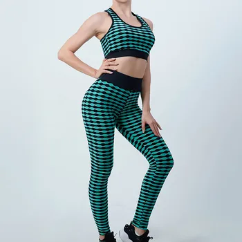 אימון היוגה 2 חתיכה להגדיר נשים ספורט מכנסיים כושר חותלות סטרץ ספורט חליפה ייבוש מהיר חדר כושר ספורט חולצות מכנסיים קצרים 2023