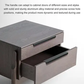 אלומיניום קצה מושך משטח מלוטש מוסתר בארון ידיות התקנה פשוטה רהיטים האצבע קצה מושך עבור ארונות להגדיר