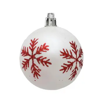 באיכות גבוהה כדורי חג המולד לנפץ עמיד פתית שלג כדור חג המולד קישוטים 12pcs מיני כדורי עיצוב הבית חגיגי עץ