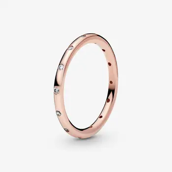 באיכות גבוהה, מקורי 100% כסף סטרלינג 925 פן חרוט הלוגו המקורי, דגם הייצור של נשים טבעת לב טבעות