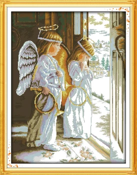 ג 'וי יום ראשון מודפס מראש לחצות סטיץ' קיט קל דפוס אאידה חותמת בד רקמה להגדיר המלאכים-גם צריך לנחם.