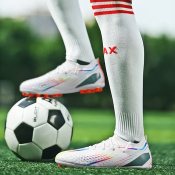 גברים של נעלי כדורגל הכשרה מקצועית דשא כדורגל חתיכים אנטי להחליק המקורי של גברים בחברה כדורגל מגף ילדים כדורגל אתחול