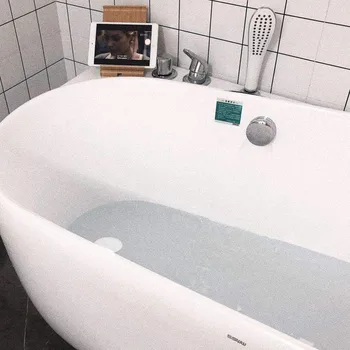 גדול סיליקון באמבטיה פקק לאמבטיה פקק סיליקון באמבטיה Plug כיורים שיער פקק כיסוי שטוחות 2-חבילת אביזרי אמבטיה