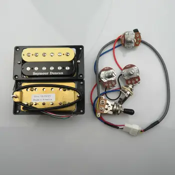 גיטרה פיקאפים SD Humbucker איסוף 4C לרתום 2V1T להגדיר גיטרה חשמלית איסוף