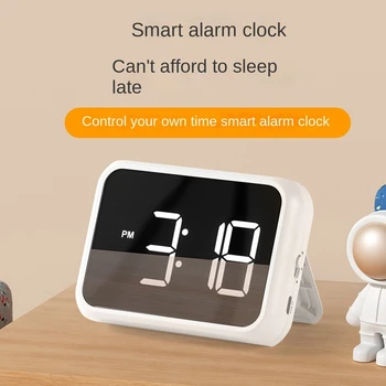 דיגיטלי שעון מעורר עבור חדרי שינה,שלושה בהירות דימר, טמפרטורה,נודניק,מתכווננת, אזעקת נפח,מיטת שעונים