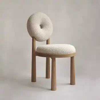 האוכל הכיסא ביתיים סופגניות הכיסא השינה איפור הכיסא כבש קטיפה משענת סקנדינבי מודרני מינימליסטי הלבשה צואה
