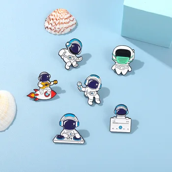 האסטרונאוט החדש בסדרת סגסוגת קריקטורה חמוד טילים צורה מטפטף ג ' ינס הסיכה.