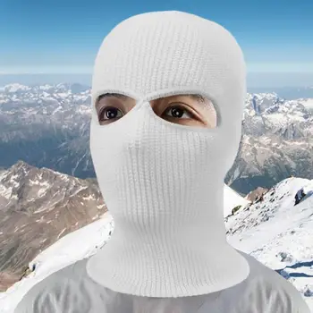 החורף הפנים כיסוי סרוג סקי הפנים כיסוי חורף הפנים שומר ומגן 3-חור פנים מלאות מכסה קר הגנה חם כובעי נשים