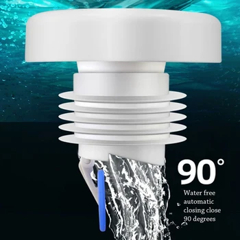 החותם מקלחת מייבש צינור מים Plug מתכוונן נגד ריח מרפסת ניקוז כיסוי עבור 40/50 צינורות חרקים למניעת