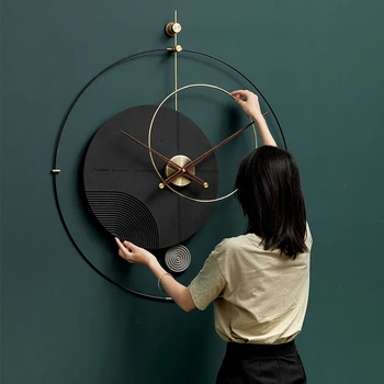 החיים המודרניים בחדר האמבטיה שעון שעון קיר גדול מנגנון הנורדי, מטבח וינטג ' רטרו Y Hogar Decoracion קיר בעיצוב WWH30XP