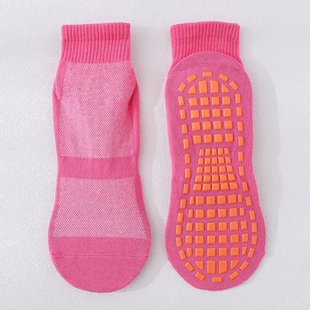 החלקה הרצפה גרביים מצחיק גרביים אופנה גרבי סיליקון הנקודות אנטי להחליק כותנה טרמפולינה גרבי כדורגל כדורגל גרבי ספורט