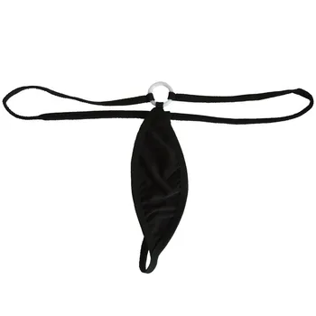 הלבשה תחתונה סקסית נשית תחתונים תחתוני נשים ropa interior femenina טנגה חוטיני מוצק צבע אליפסה טבעת גדולה מחרוזת עקבות
