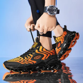 הלהב החדש נעלי ריצה גברים עבה אנטי להחליק נעלי ספורט ההגירה אופנתי זכר נעלי ספורט חיצונית ג ' וגינג אימון נעליים