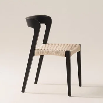 המבטא סלון כסאות אוכל כרית יוקרה אירועים מקורה, כסאות אוכל בקומת הספרייה Silla Minimalista יחיד רהיטים
