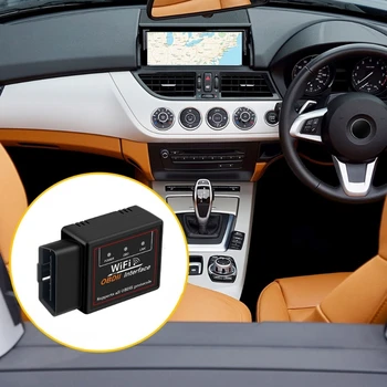 המכונית WiFi מתאם OBD2 סורק מנוע קוד תקלה הקורא V1.5 PIC18F25K80 גלאי כלי אבחון אביזרים אוניברסלי