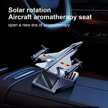 המכונית מטהר אוויר אנרגית השמש מסתובבת ארומה מפזר מטוס צורה לאורך זמן ארומתרפיה רעש נמוך לטיהור אוויר