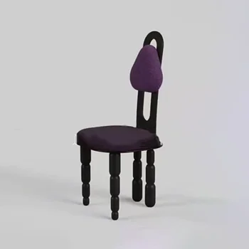 המעצב המבטא כסאות אוכל גינה עץ רטרו סלון נורדי כסאות אוכל חיצונית מודרנית ערב Cadeira ריהוט לבתי מלון