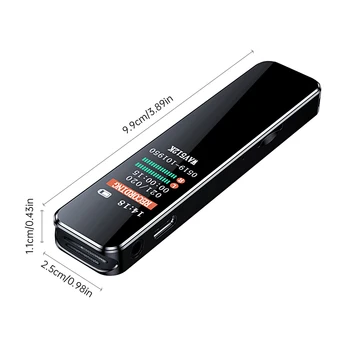 הפחתת רעש רשמקול עם השמעת נייד מסוג C-USB2.0 השידור 1536KBPS HD הקלטה נגן MP3 אודיו דיגיטלי