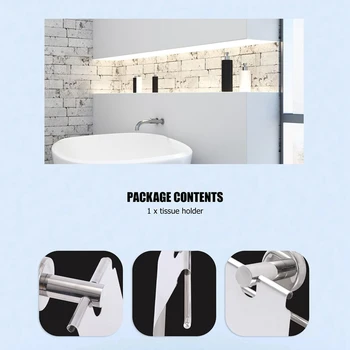 השירותים החדשים גליל בעל קיר רכוב מחזיק נייר טואלט נירוסטה רקמות מחזיק את חדר האמבטיה