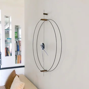 חדר השינה נורדי שעון קיר יוקרתי מודרני שקט שעון קיר לעיצוב הבית Orologio דה Parete הביתה Decoretion הסלון LQQ35XP