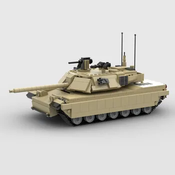 חדש 881PCS WW2 צבאי MOC האמריקאי M1 אברמס ראשי קרב טנק מודל רעיונות יצירתיים היי-טק ילד צעצוע מתנה רכב משוריין רחובות