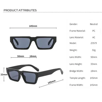 חדש מלבני נשים משקפי שמש גברים בציר מעצב מותג משקפי שמש אופנה הגנת UV רכיבה על אופניים גוונים UV400 Gafas דה סול