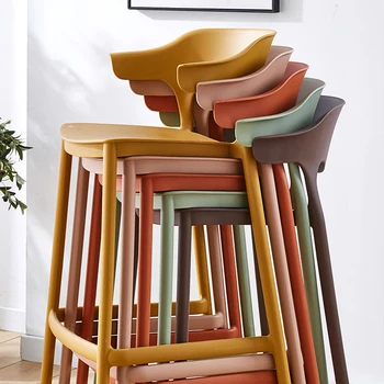 חיצונית האירופי בר הכיסא המודרני פשוטה סלון גבוה כיסא שרפרף עיצוב רגליים Taburetes האלטים Cocina חדר קישוט אסתטי