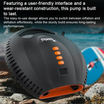 חשמלי נייד Inflator חיצונית מתח גבוה Inflator משאבת אוויר כף יד תצוגה דיגיטלית הגלשן SwimmingRing Inflator