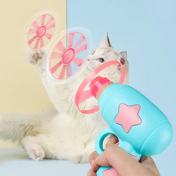 חתול מצחיק אינטראקטיבי טיזר הכשרה צעצוע יצירתי גורים מיני במבוק-מסוק משחקים, צעצועי חיות מחמד אספקת אביזרים צעצועים לחתול