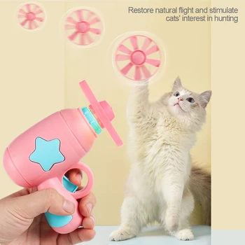 חתול מצחיק אינטראקטיבי טיזר הכשרה צעצוע יצירתי גורים מיני במבוק-מסוק משחקים, צעצועי חיות מחמד אספקת אביזרים צעצועים לחתול
