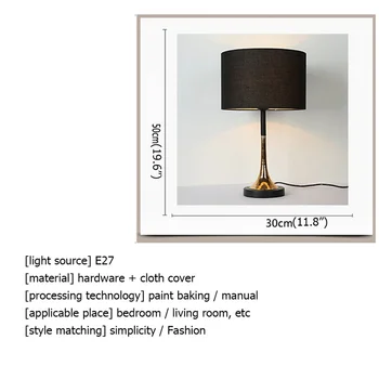 טיילה מנורות שולחן יוקרתיות עיצוב LED שולחן אור דקורטיבי לבית