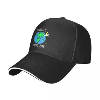 יום כדור הארץ בכל יום מצחיק קסום אוהבי הארץ רטרו רעיון מתנה חולצה כובע בייסבול סמל בנות כובע לגברים