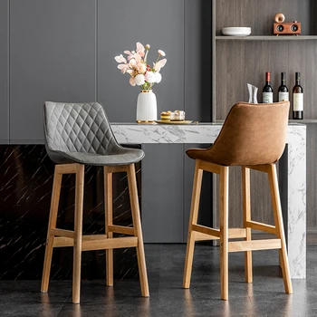 יוקרה אוכל עץ הכיסא מלון מודרני בר לפצות מטבח הכיסא הקבלה עיצוב הבית Sillas De Comedor עיצוב פנים